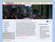 Tablet Screenshot of advised-studies.de
